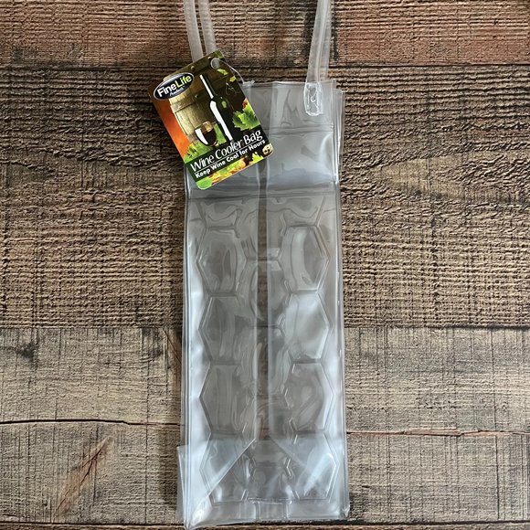 Freeze Beverage Tote / Ice Bucket To-Go / Wine Chill Bag / Clear - NWT - Picture 5 of 5
